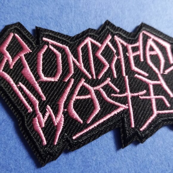 ♻️ Municipal Waste Iron-On Patch – Pink / Black (3” x 1.8”) - Picture 4 of 4